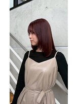 シュシュ 宜野湾店(chou chou)&nbsp;ミルクティーブロンド/ダークブルー/デジタルパーマ/北中城