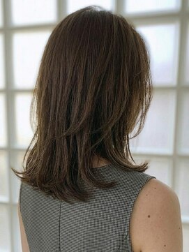 シータ 大山(THETA) くびれボブミディアム20代30代40代◎前髪ありくびレイヤー大山