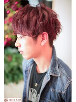 カーラヘアー(carla hair)&nbsp;『carlahair』　【メンズマッシュ】×レッドカラー