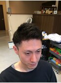 爽やかツーブロックショート