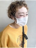 ショートパーマ × くるくるパーマ