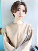 天神【BIRTH】センターパート×大人パーマ束感ショート