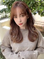 ローラン(ROULAND)&nbsp;【池袋ROULAND】韓国風大人フェミニンフェザーバングセミロング