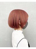 ショートピンクカラー☆