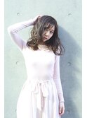 切りっぱなしボブ/エアリーロング/美髪/ピンクブラウン/秋葉原