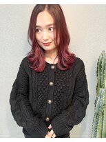 ヘアサロン フラット(Hair salon flat) バーガンディーピンク♪イルミナ、ヒュージョニスト