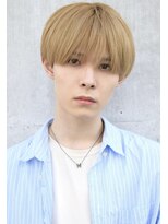 大人気ナチュラルシースルーショートマッシュミルクティー