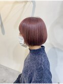 soso ピンク×ショートボブ 20代30代