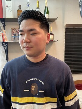 ビーバイエイトジェンツ(Bee by EIGHT GENTS) ダークアッシュアッシュブラックカルマパーマベリーショート