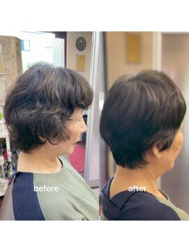 アンヌ くせ毛ショート