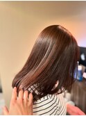 #ツヤ髪ミディアムアッシュブラウン