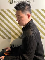 バーバーバー アカバネ(BARBER-BAR AKABANE) 男らしさ染み出すフェザーアップ/ソフトモヒカン/フェード#1