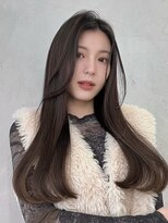 ノイ(noi)&nbsp;顔周りレイヤーカットくびれヘアミルクティーベージュカラー