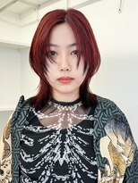 アルバム 渋谷パルコ(ALBUM) 似合わせカットメルティカラーアプリコットオレンジ_ba520401