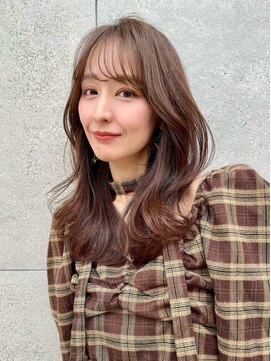 ロンド アンブル 四条烏丸(Lond ambre) 中川智帆/似合わせカット/メルティカラー/フェミニンロング/前髪