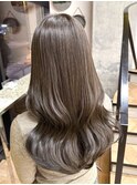 レイヤーカット オリーブグレージュ カラー 韓国 髪質改善 仙台