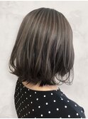 20代30代40代ナチュラルハイライト立体感アッシュベージュ