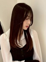 ハニー 町田(HONEY)&nbsp;髪質改善カラー/ダークブラウン/裾カラー/バイカルテ/縮毛矯正1