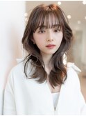20代30代かわいい/顔周りレイヤー/髪質改善/髪質改善ストレート