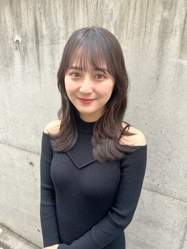 ロンドアベニール 北千住(Lond avenir) くびれヘア/顔周り/韓国/レイヤーカット/黒髪/ミディアム北千住