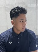 MEN'S/極道パーマ×スキンフェード/短髪/男髪
