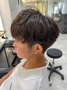 レム 仙台店(L.E.M) ゆるいパーマメンズマッシュ