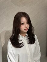 ミヨン 京都烏丸店(miyon)&nbsp;【miyon】韓国レイヤーカット×暗髪カラー×髪質改善