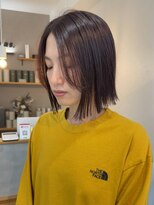 ラッキーヘア 加古川(Lucky Hair)&nbsp;モードもカジュアルも◎ピンクブラウンボブ【八木】【加古川】