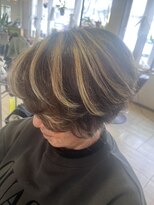 オッジ ヘアー 深谷店(Oggi Hair) レイヤーボブ × ハイライト 2月