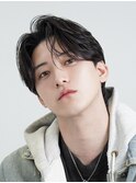 MEN’S/リバースセンターパート/ニュアンスパーマ/渋谷