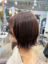 エルズ 大宮店(ailes)&nbsp;大宮/ミルクティーブロンド/ダークブルー/デジタルパーマ