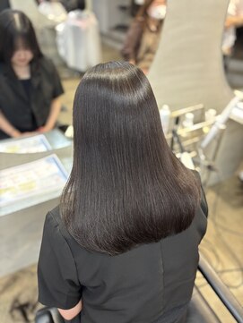 リラクオーレ 三宮 元町(LIRA CUORE) ショコラブラウン×髪質改善縮毛矯正