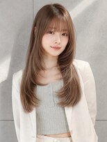 アース コアフュールボーテ 諏訪店(EARTH coiffure beaute) ナチュラルベージュ_韓国ヘア_顔周りレイヤー_ヨシンモリ
