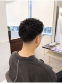スキンフェードスパイキーショートパーマ短髪［江古田］