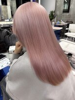 サンクプロジェクト(cinq PROJECT) ブリーチダブルカラーピンクベージュピンクミルクティーカラー