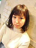 アフラン ヘアーデザイン(a.fran hair design)&nbsp;カラーで遊ぶカジュアルミディ