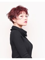 ロペ(ROPE.)&nbsp;【ROPE.】美骨クラッシクショートxツヤ感ディープピンクアッシュ