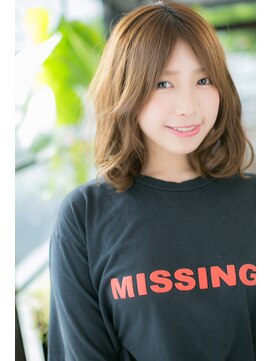 ヘアーショップ エヌアンドエー 越谷店(hair shop N&A) 伸ばしかけオススメ☆センターパート☆ロブヘアスタイル