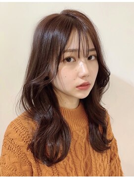 ユーフォリア 銀座(Euphoria) 大人可愛い韓国風巻き☆透明感ラベンダーベリーブラウン担当中間