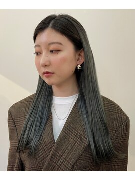 クラップス 金沢文庫店(CLAPS) コバルトブルーのグラデーション/プラチナグレージュ