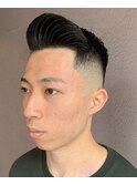 スキンフェードサイドパート