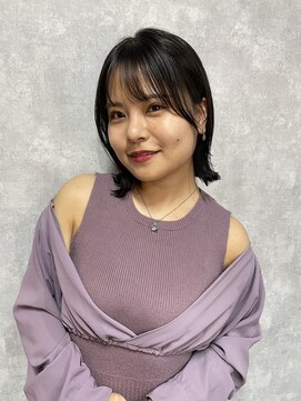 シールドヘアー 沖縄 新都心(C'LD Hair) 【 C’LD 】お客様スタイル_大人っぽい暗めカラーなボブ