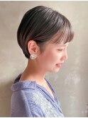 つやアッシュ/コンパクトショートボブ/20代30代40代