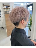メンズハイトーン　ホワイトミルクティー