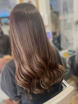 ヴァンクラウド 奈良店(VENT-CLOUD) 10代20代大人可愛い艶感アッシュピンクブラウンエクステ