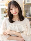 黒髪バレイヤージュ小顔タイトストレートa浦和20代30代40代