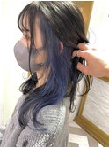 インナーカラー 髪質改善 ラベンダーアッシュ 北千住