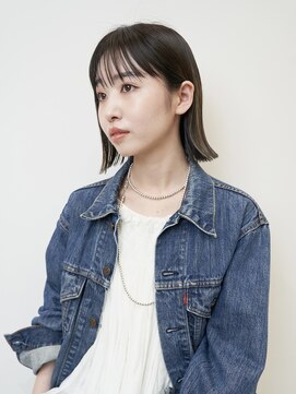 ピークアブー アヴェダ アトレ恵比寿(PEEK-A-BOO AVEDA) 透明感カラー／ハイライト／切りっぱなしボブ／10代 20代 30代