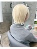 ハイブリーチ(ケア剤使用)＋カラー＋コアミートリートメント　￥31900