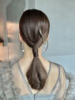 【タイトポニーテール】/結婚式/二次会/同窓会/銀座/ヘアセット